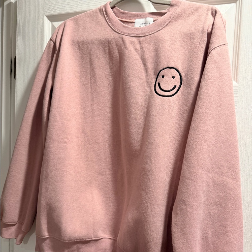 Pink Smiley Face Women's Sweater